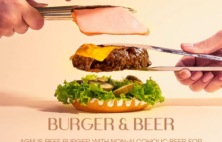 Burger with Beer